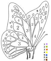 coloriage coloriage magique papillon